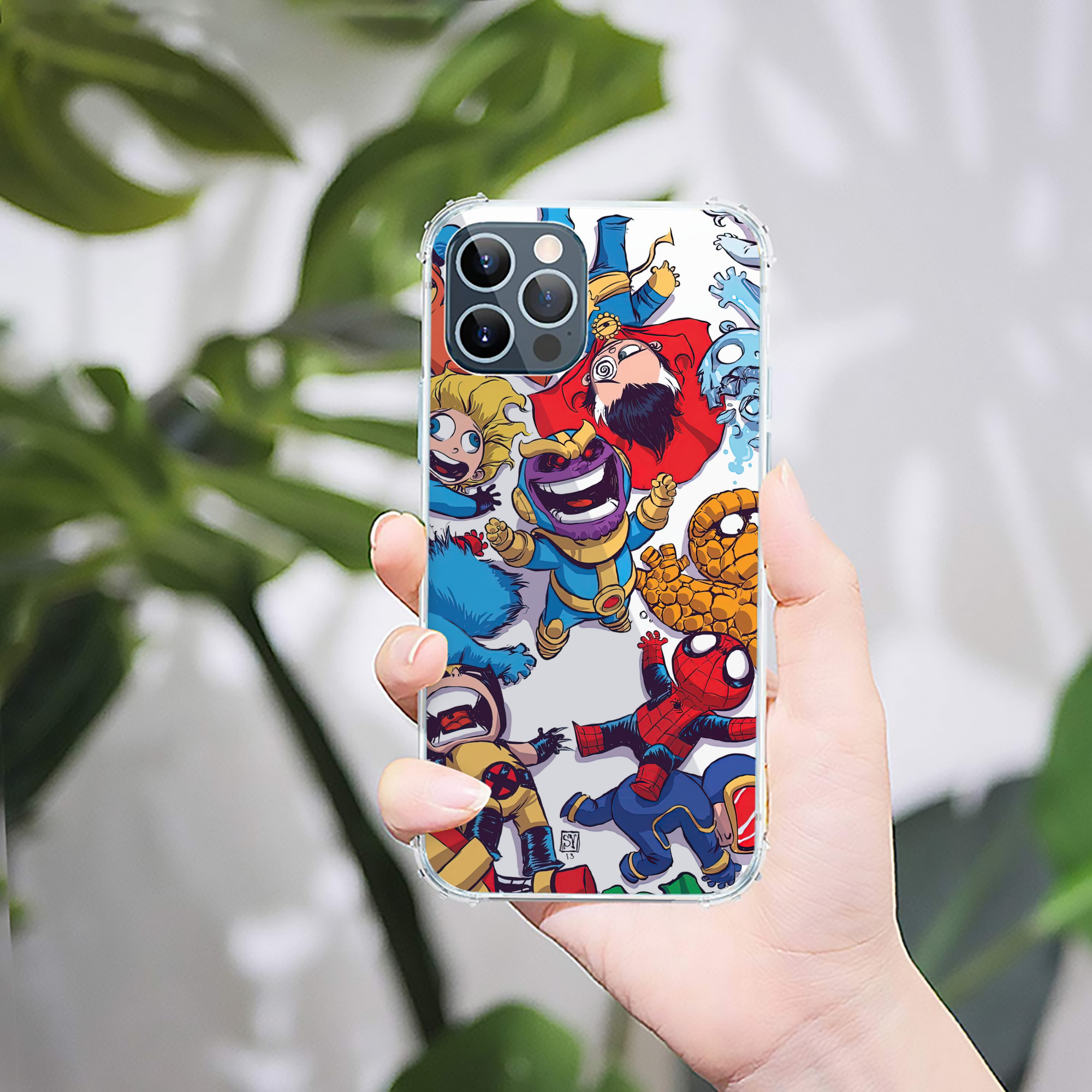 （画像用） Spider Man スパイダーマン 【iPhone 12シリーズ対応】透明スマホケース（クリアソフトケース）